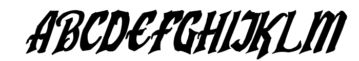 Humingson Rough Italic Font UPPERCASE