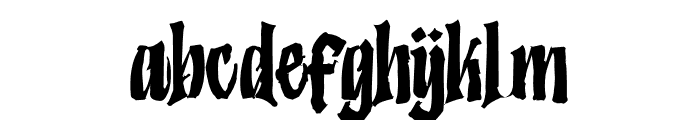 Humingson Rough Font LOWERCASE