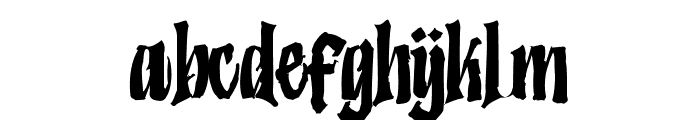 Humingson Rough Font LOWERCASE
