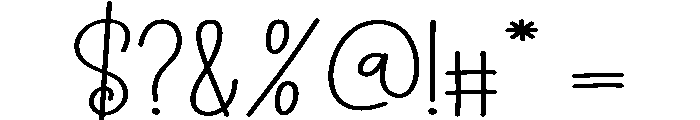 Humming1 Font OTHER CHARS