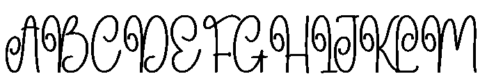 Humming1 Font UPPERCASE