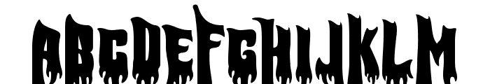 Hunger Flames Font UPPERCASE