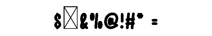 Hunting Outfit Font OTHER CHARS