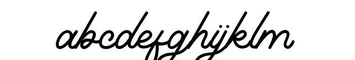 Hunting Script Font LOWERCASE