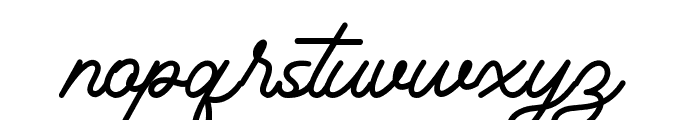 Hunting Script Font LOWERCASE