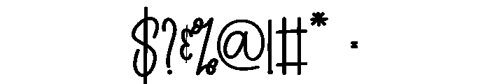 Hunting1 Font OTHER CHARS