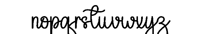 Hunting1 Font LOWERCASE