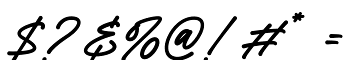 Huntley Signature Font OTHER CHARS