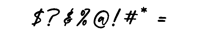 Hursttom Randolph Font OTHER CHARS