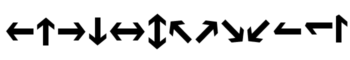 Hussar Motorway Font LOWERCASE