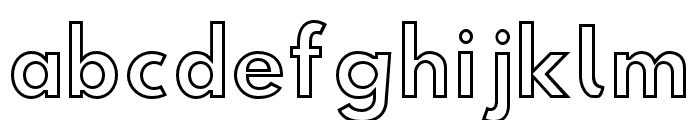 Hussar Simple Condensed Ghost Font LOWERCASE