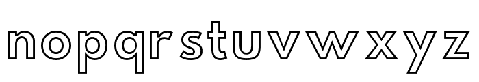 Hussar Simple Condensed Ghost Font LOWERCASE