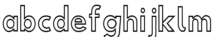 Hussar Simple ExtraCondensed Ghost Font LOWERCASE