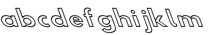 Hussar Simple SuperExtended Ghost OppositeOblique3 Font LOWERCASE