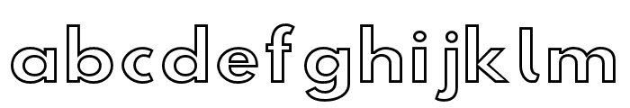 Hussar Simple SuperExtended Ghost Font LOWERCASE