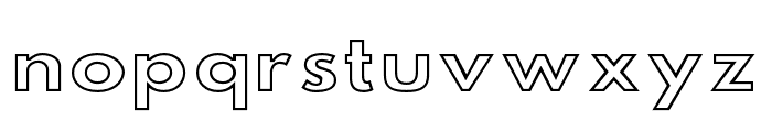 Hussar Simple SuperExtended Ghost Font LOWERCASE