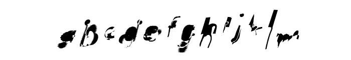 Hussar Wojna4 Oblique Font LOWERCASE