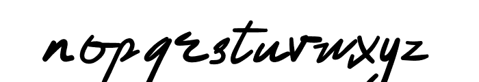 HussleeBreakRegular Font LOWERCASE