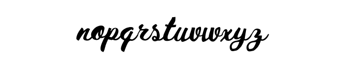 HustyBrush Font LOWERCASE