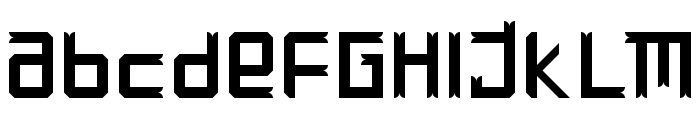 Hutan Regular Font LOWERCASE
