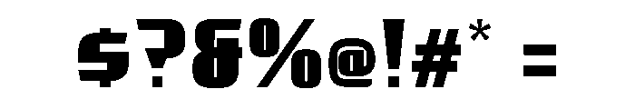 Huxley Max ExtraBlack Font OTHER CHARS