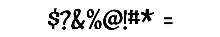 Huxtable-Regular Font OTHER CHARS