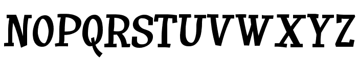 Huxtable-Regular Font UPPERCASE