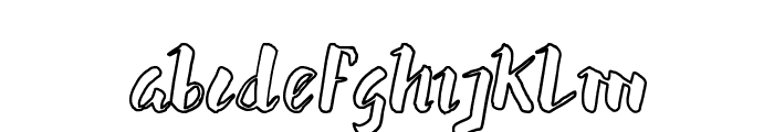 hummer outline Font LOWERCASE