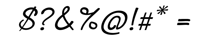 HuckstableItalic Font OTHER CHARS