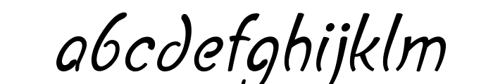 HuckstableItalic Font LOWERCASE