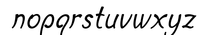 HuckstableItalic Font LOWERCASE