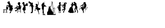 Human Silhouettes Three Font OTHER CHARS