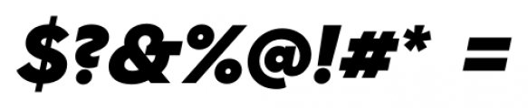Hurme Geometric Sans 1 Black Italic Font OTHER CHARS