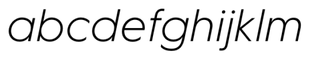 Hurme Geometric Sans 1 Light Italic Font LOWERCASE