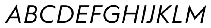 Hurme Geometric Sans 1 Regular Italic Font UPPERCASE