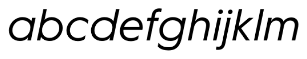 Hurme Geometric Sans 1 Regular Italic Font LOWERCASE