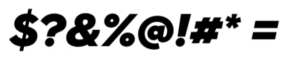 Hurme Geometric Sans 2 Black Italic Font OTHER CHARS