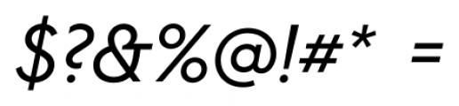 Hurme Geometric Sans 2 Italic Font OTHER CHARS