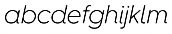 Hurme Geometric Sans 4 Light Italic Font LOWERCASE
