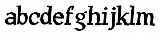 Huxtable Regular Font LOWERCASE