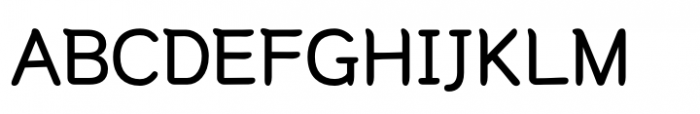 HU Hand Serif Medium Font UPPERCASE