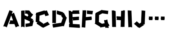 HU Masking Tape Font UPPERCASE