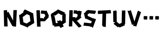 HU Masking Tape Font UPPERCASE