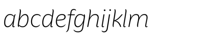 Hua Extralight Italic FONT