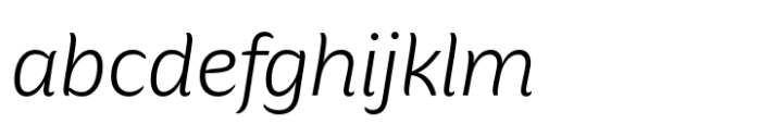 Hua Light Italic FONT