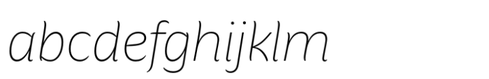 Hua Thin Italic FONT