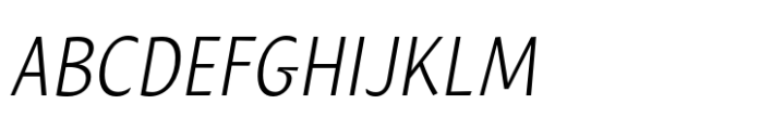 Huai Extra Light Italic Font UPPERCASE