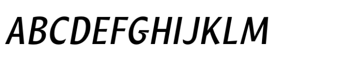 Huai Italic Font UPPERCASE