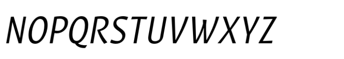 Huai Light Italic Font UPPERCASE
