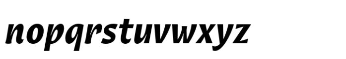 Huai Thai Bold Italic Font LOWERCASE
